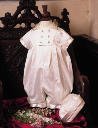 Rupert Silk Christening Suit