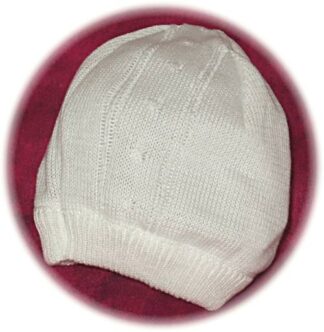 Babys knitted cotton hat.